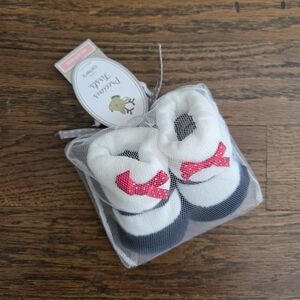 New Precious First Newborn Girls Booties Gift Set